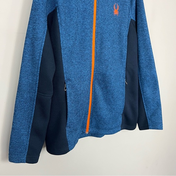 MEN’S SPYDER ZIP UP JACKET IN BLUE AND ORANGE SIZE XL - Picture 8 of 15
